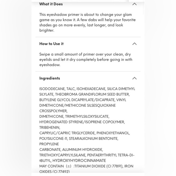❌GONE❌
Vegan and cruelty free Eyeshadow primer - Picture 3 of 3